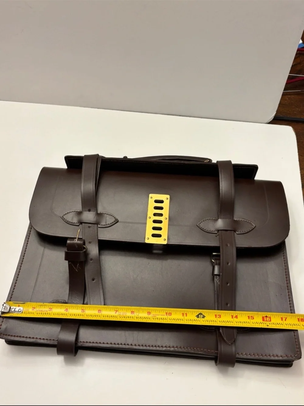 Vintage G.I. US Military Briefcase Leather Specialty